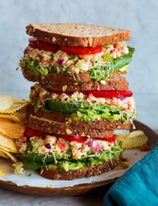 Chickpea salad sandwiches